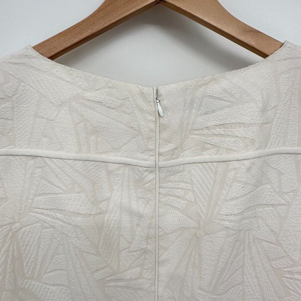 Lafayette 148 New York Cream Textured Dress - Picture 10 of 12